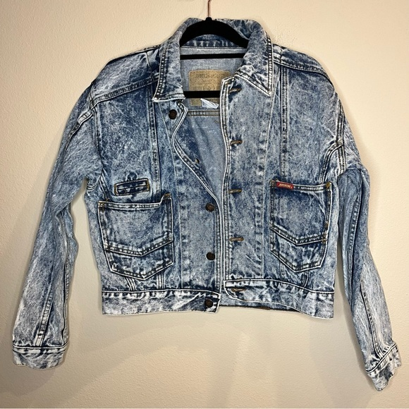 Jordache Jackets & Blazers - Jordache Vintage Acid Washed Jean Jacket Women’s Size Small‎